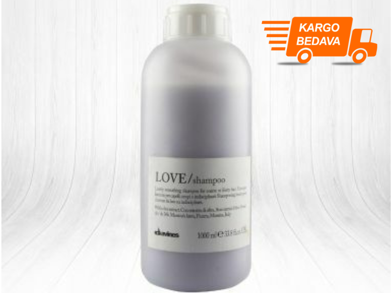 Davines Love Düzleştirici Şampuan 1000ml - Ücretsiz Kargo - Pompa Hediyeli - %100 Orijinal