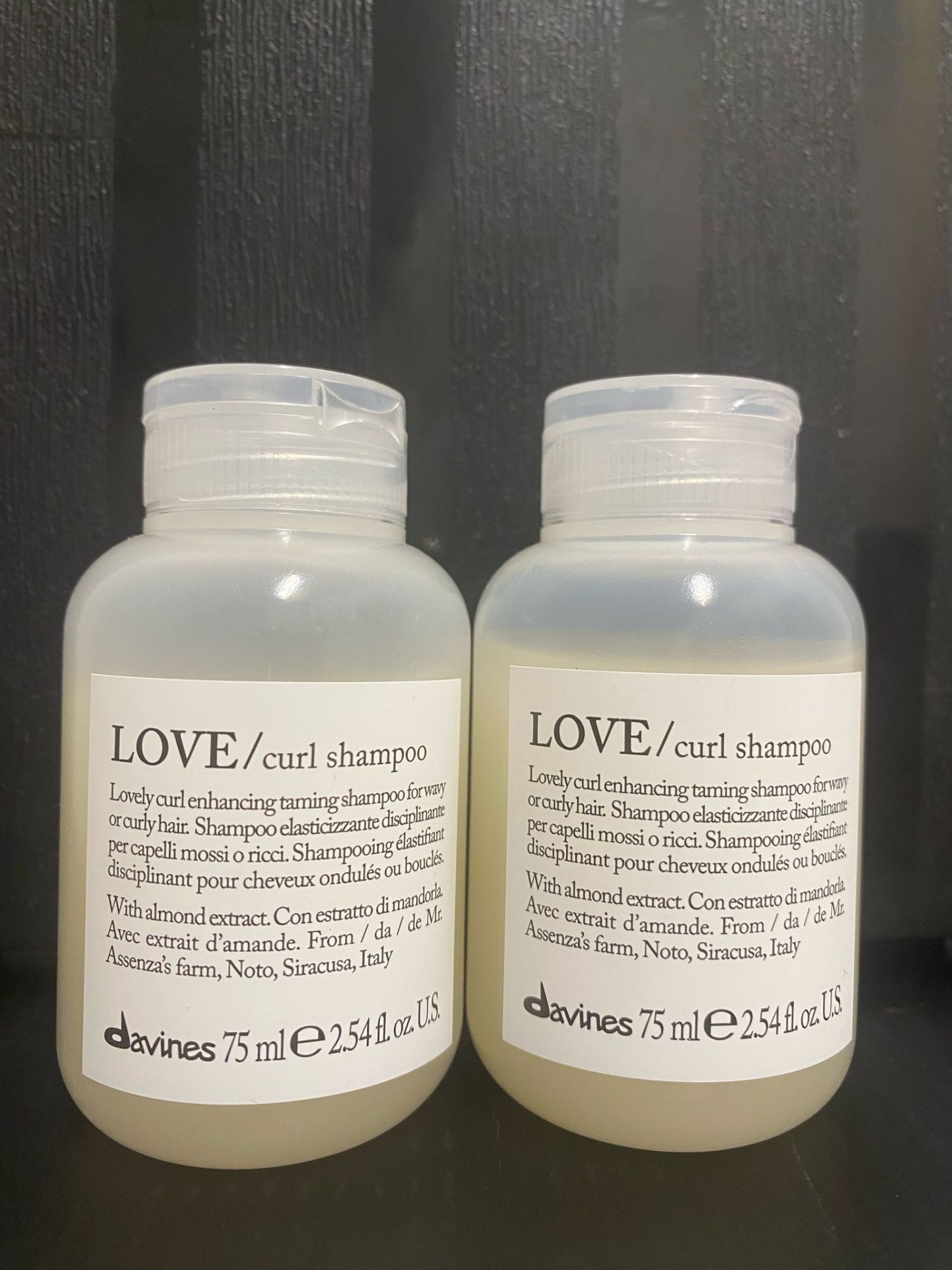 Ekonomik 2'li DAVİNES Seyahat Boy Love Curl Şampuan 75 ML