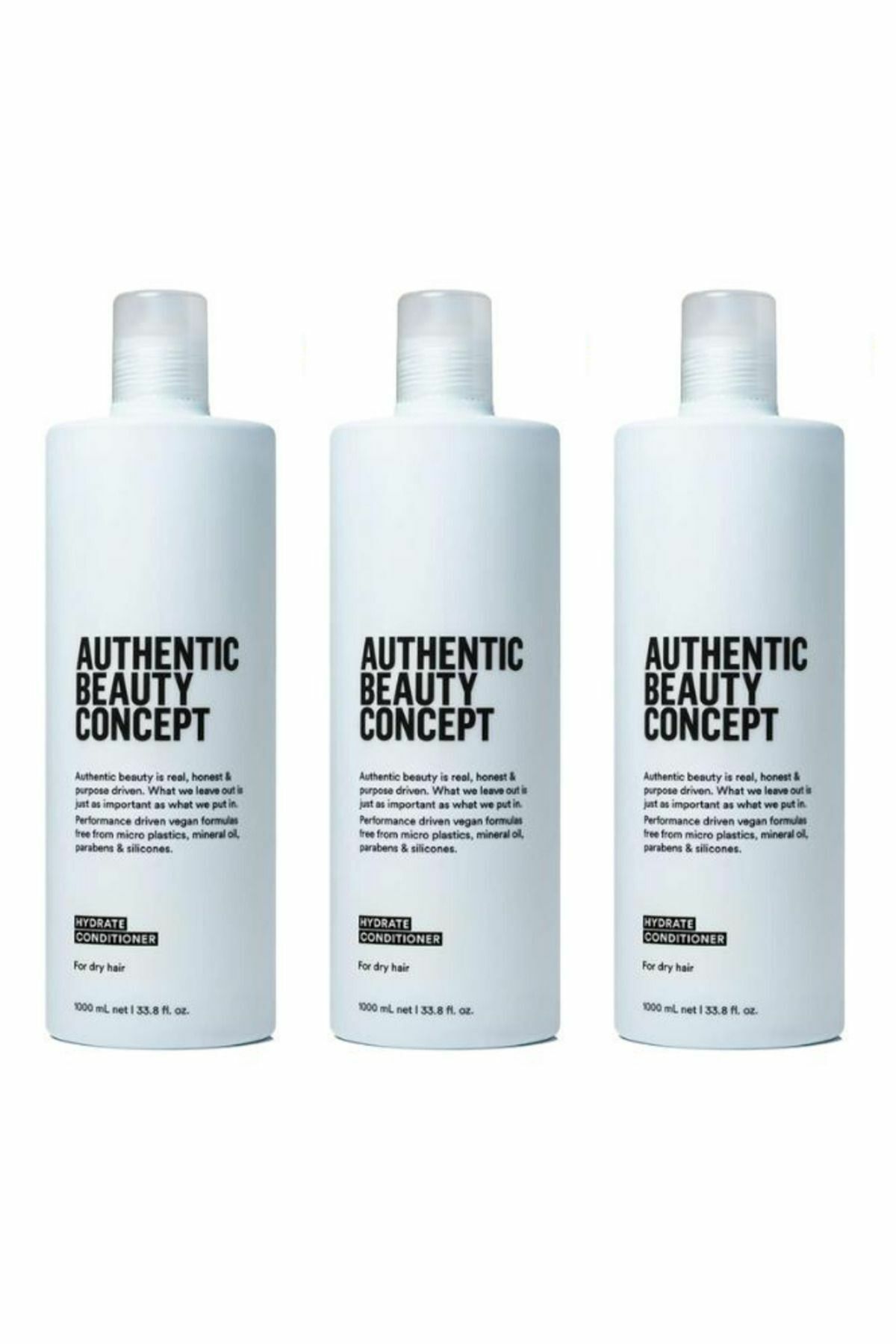Ekonomik 3 Adet Hydrate Saç Kremi 1000 ML-Pompa Hediyeli