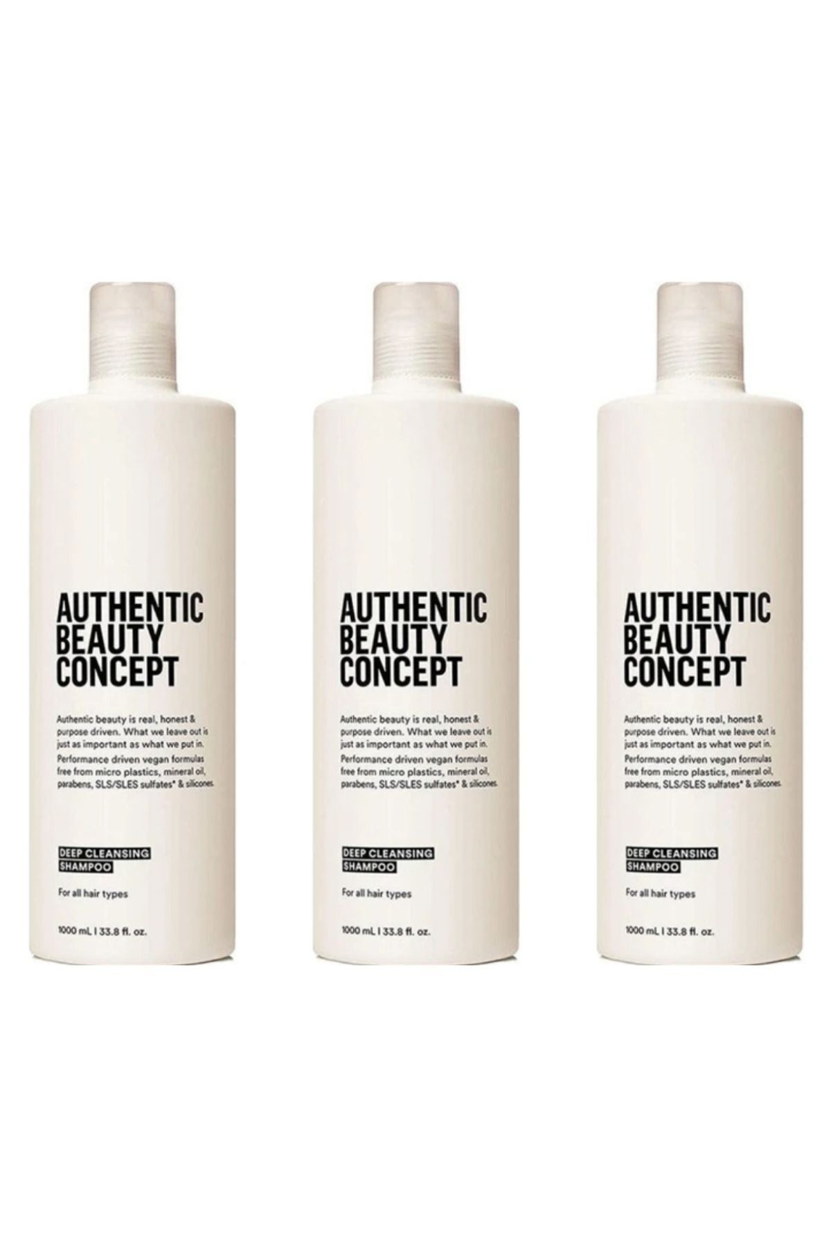 Ekonomik 3 ADET Deep Cleansing Şampuan 1000 ML- Pompa Hediyeli %100 Orijinal