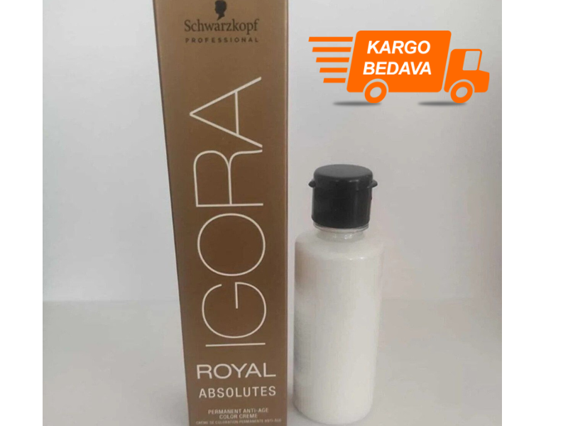 Igora Royal Absolutes 7-50 Kumral-Doğal Altın Saç Boyası + Oksidan (Emülsiyon)