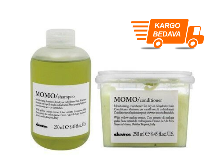 Davines Momo Nemlendirici ve Koruyucu Bakım Seti 3 - Ücretsiz Kargo - %100 Orijinal