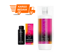 7 ADET Igora Royal Vibrance 5-4 Açık Kahve Bej Saç Boyası + 1L Oksidan