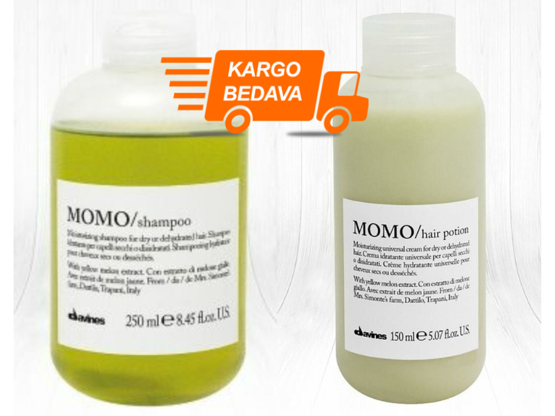 Davines Momo Nemlendirici ve Koruyucu Bakım Seti 4 - Ücretsiz Kargo - %100 Orijinal