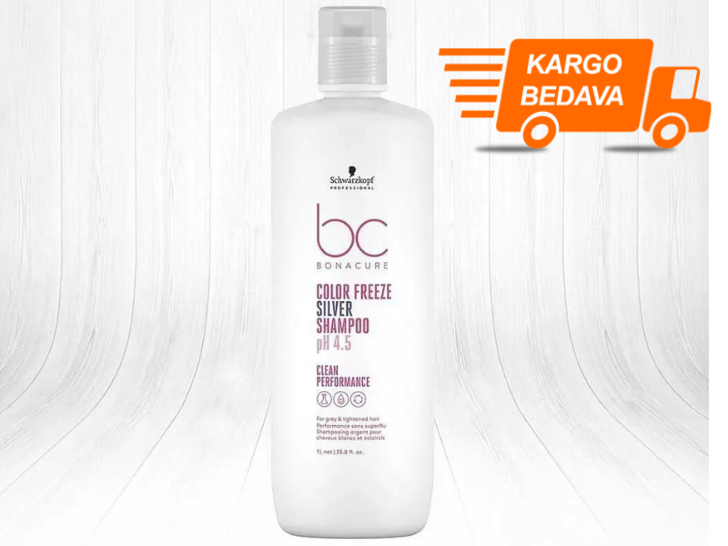 Bonacure Bc Clean Renk Koruyucu Gümüş Şampuan 1000 ml - Ücretsiz Kargo - Pompa Hediyeli - %100 Orijinal