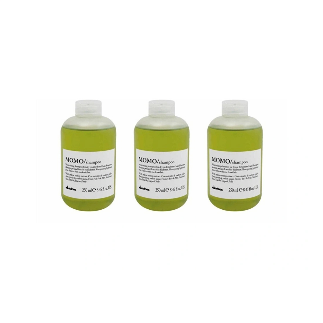 Ekonomik Üçlü Davines Momo Nemlendirici ve Koruyucu Şampuan 250ml - %100 Orijinal %100 Doğal