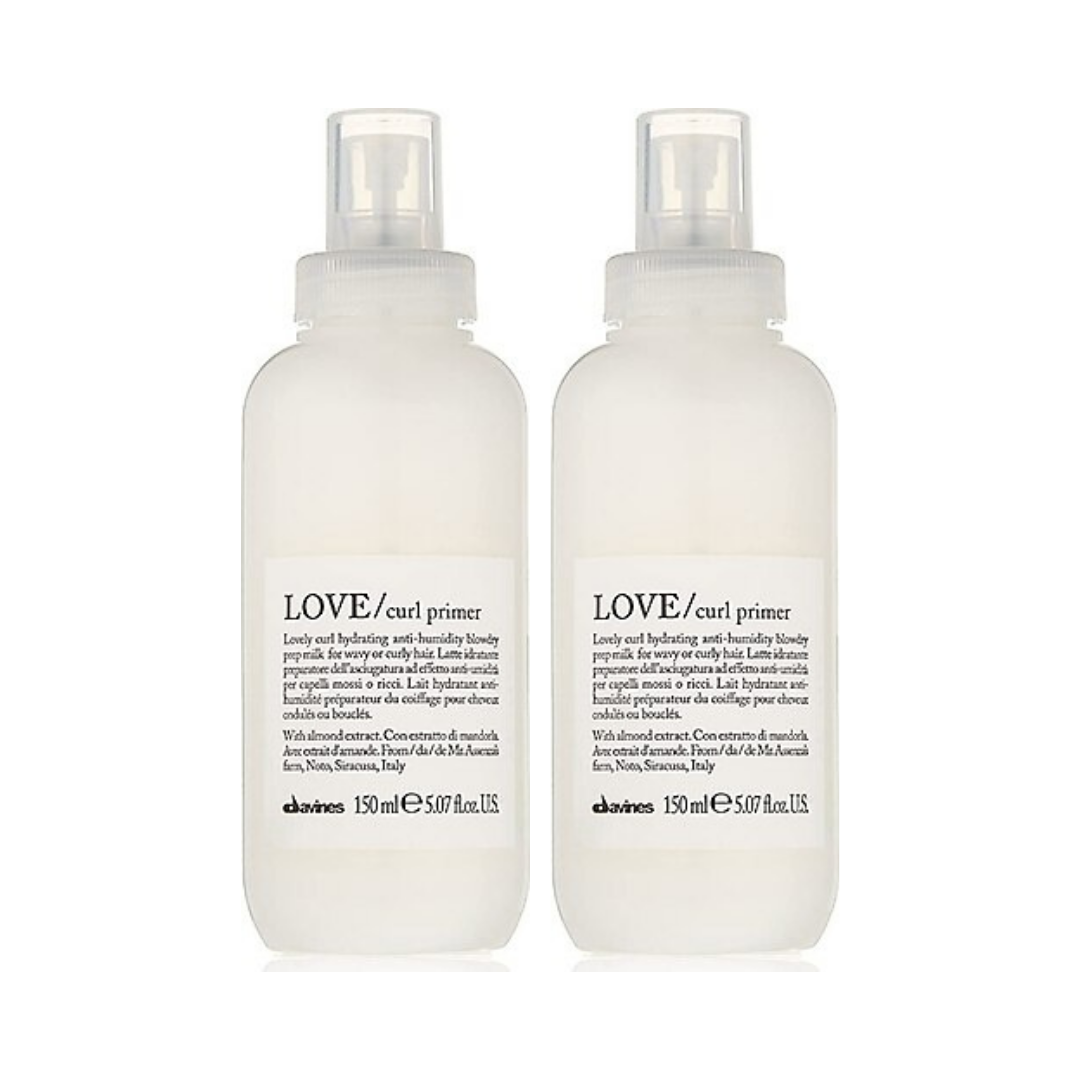 Ekonomik İkili Davines Love Curl Primer Kıvırcık Dalgalı Saçlar için Süt 150ml - %100 Orijinal %100 Doğal