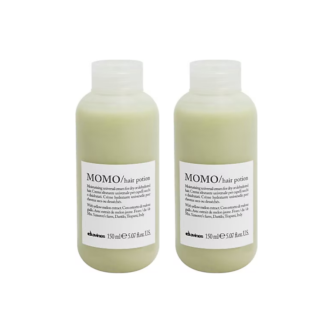 Ekonomik İkili Davines Momo Hair Potion Nemlendirici Durulanmayan Krem 150ml - %100 Orijinal %100 Doğal