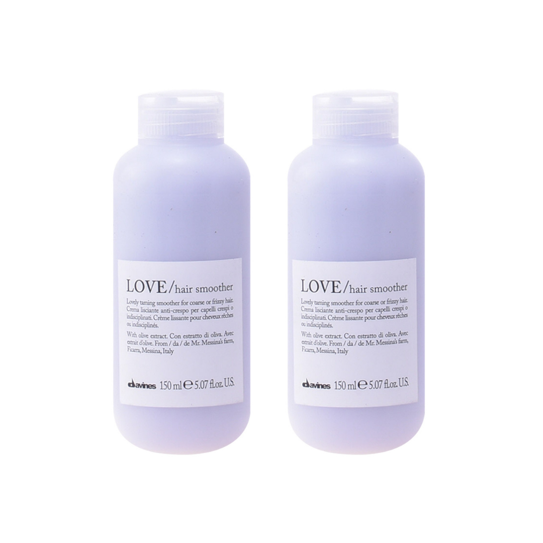 Ekonomik İkili Davines Love Hair Smoother Düzleştirici Saç Kremi 150ml - %100 Orijinal %100 Doğal