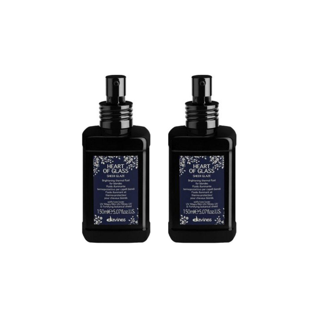 Ekonomik İkili Davines Heart of Glass Sheer Glaze Koruyucu Sprey 150ml - %100 Orijinal %100 Doğal