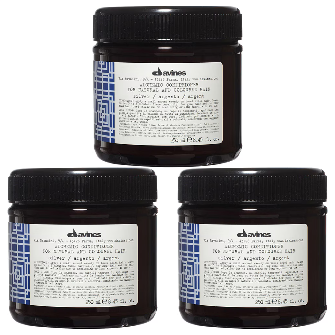 Ekonomik Üçlü Davines Alchemic Silver Gümüş Saç Kremi 250ml - %100 Orijinal %100 Doğal