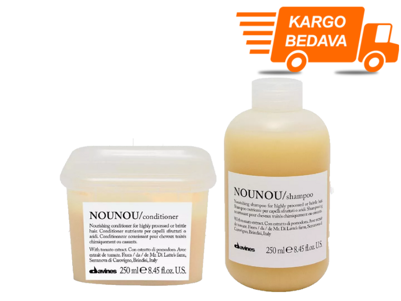 Davines Nounou Besleyici ve Koruyucu Bakım Seti 2 - Ücretsiz Kargo - %100 Orijinal