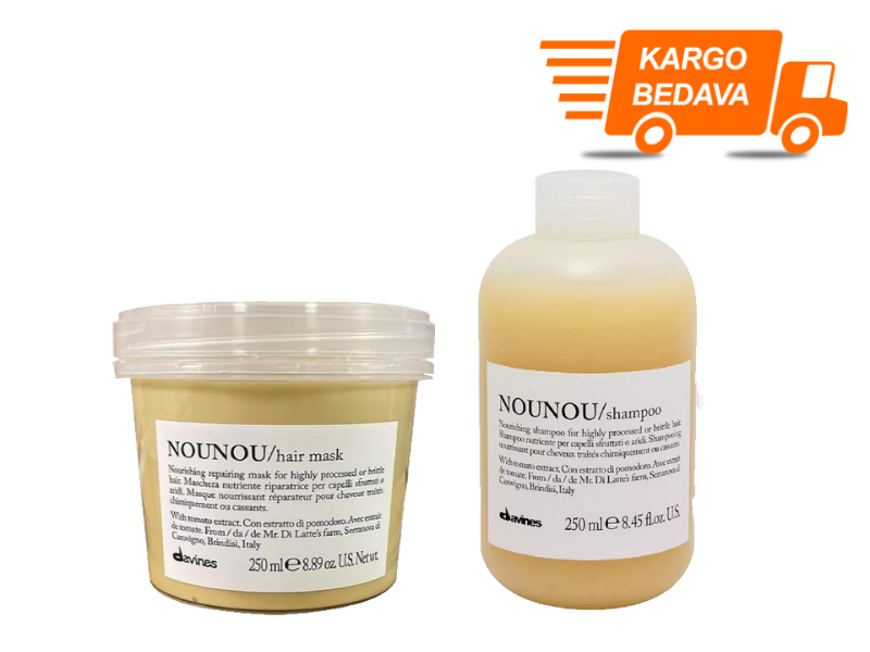 Davines Nounou Besleyici ve Koruyucu Bakım Seti 3 - Ücretsiz Kargo - %100 Orijinal