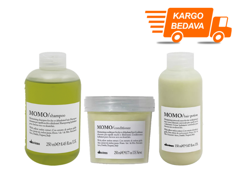 Davines Momo Nemlendirici ve Koruyucu Bakım Seti 1 - Ücretsiz Kargo - %100 Orijinal