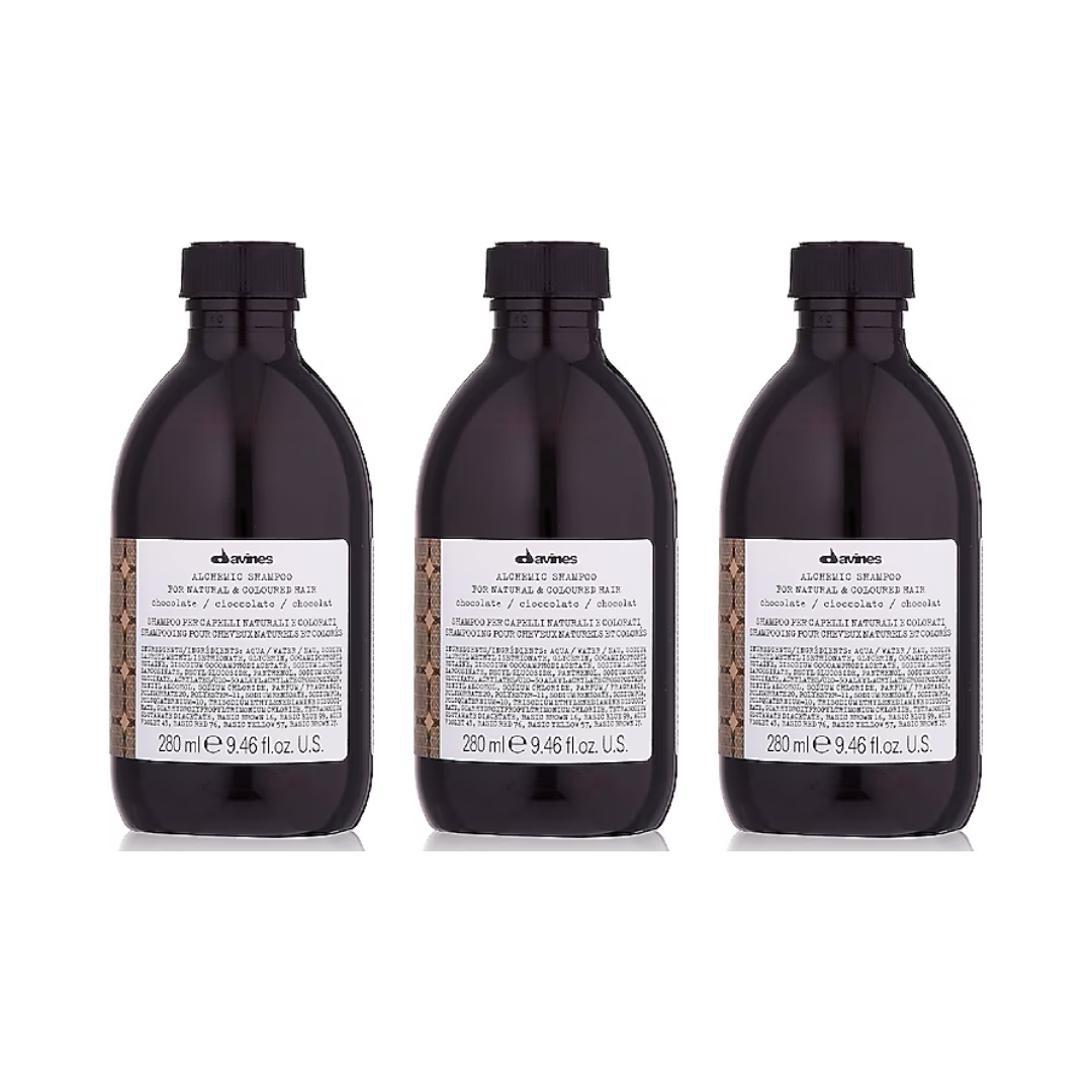 Ekonomik Üçlü Davines Alchemic Çikolata Şampuan 280ml - %100 Orijinal %100 Doğal