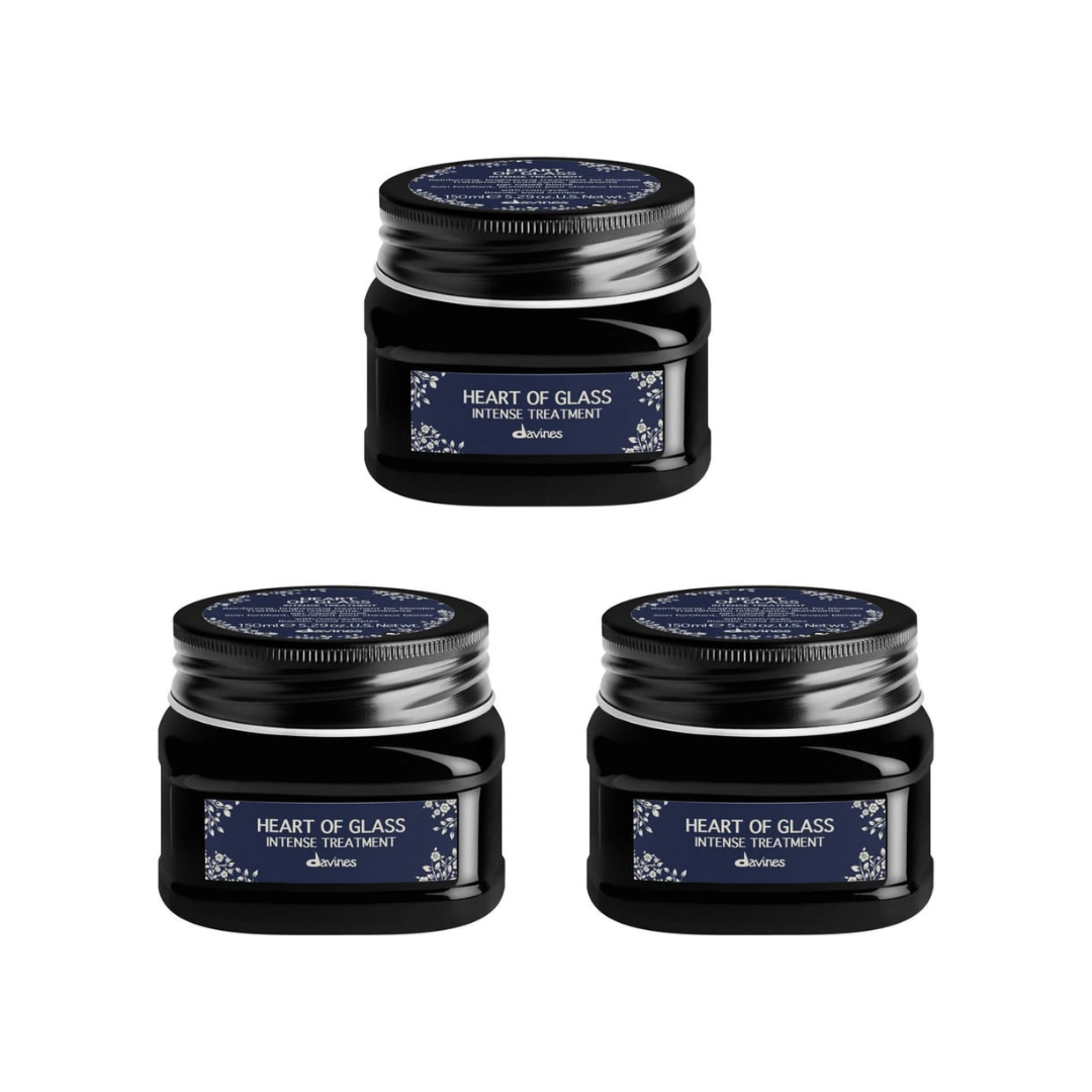 Ekonomik Üçlü Davines Heart of Glass Intense Treatment Yoğun Bakım 150ml - %100 Orijinal %100 Doğal