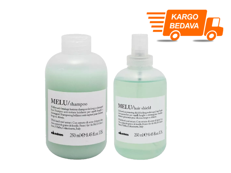 Davines Melu Mellow Kırılma Önleyici Parlaklık Bakım Seti 3 - Ücretsiz Kargo - %100 Orijinal