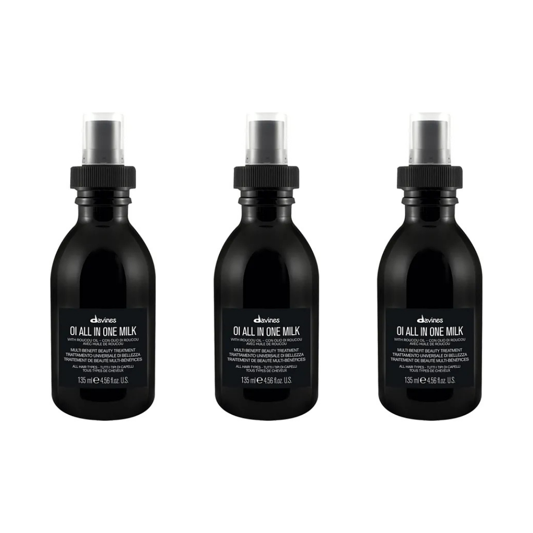 Ekonomik Üçlü Davines OI/OIL All In One Milk Tüm Saç Tipleri için Bakım Sütü 135ml - %100 Orijinal %100 Doğal
