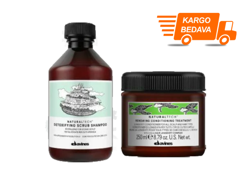 Davines Detoxifying Canlılığını Kaybetmiş Baş Derisi İçin Canlandırıcı ve Detoks Etkili Bakım Serisi - Ücretsiz Kargo - %100 Orijinal