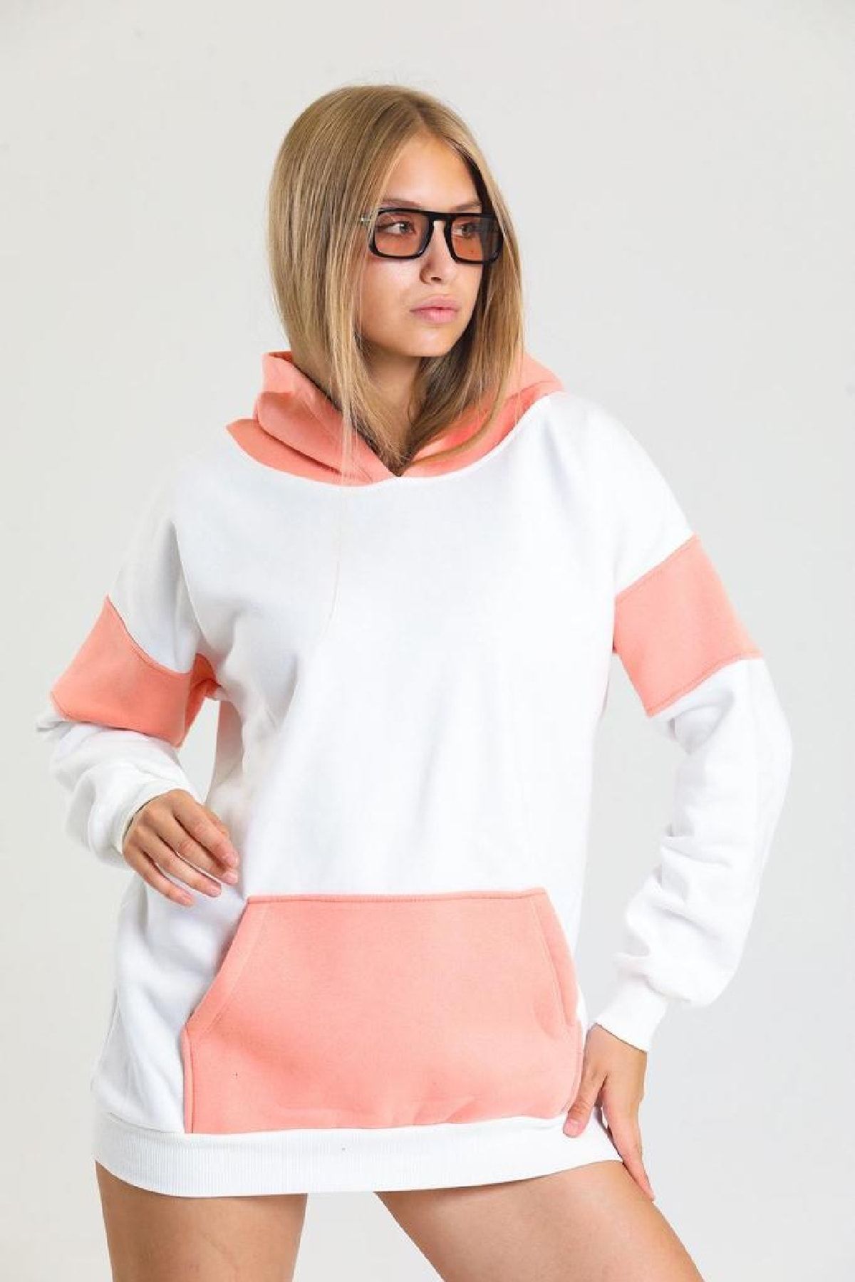 Oversize Kapüşonlu Sweatshirt Oversize Sweatshirt Geniş Kalıp Sweat Yeni Sezon Oversize Sweat