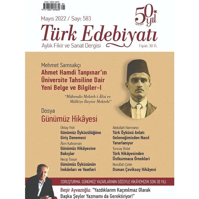 Türk Edebiyatı 583.Sayı Mayıs 2022