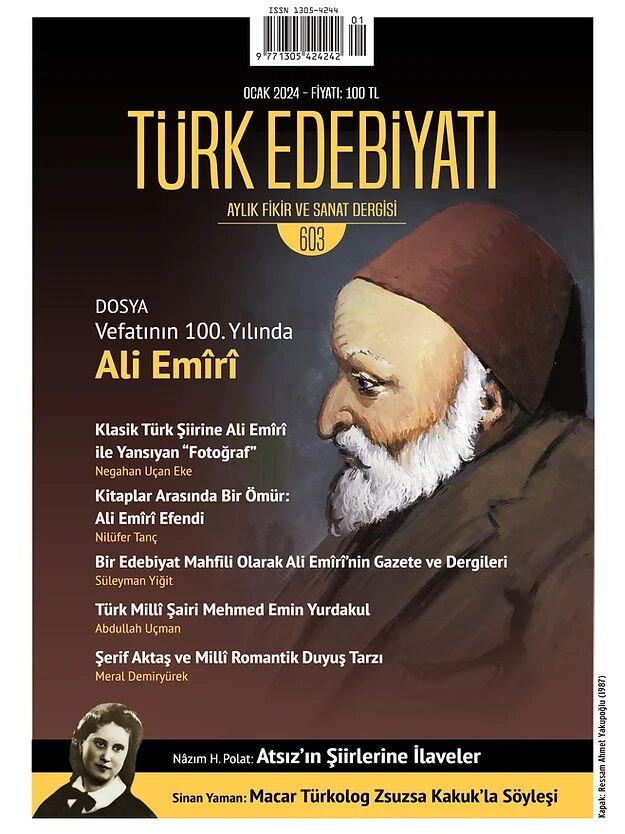 Türk Edebiyatı 603.Sayı Ocak 2024