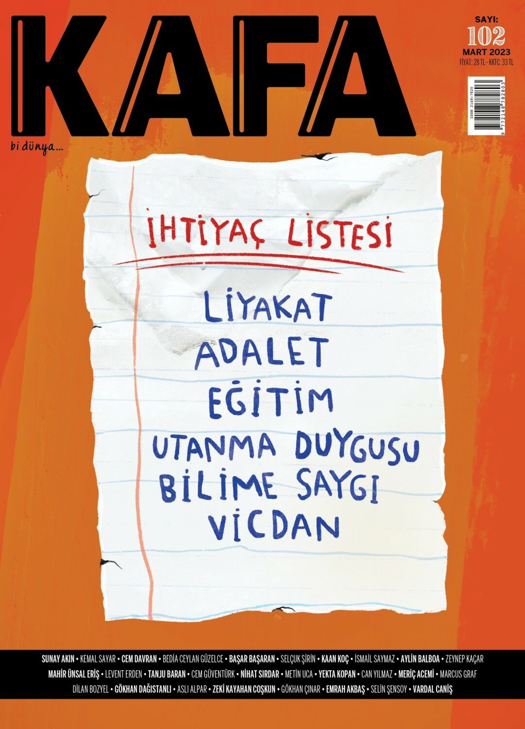 Kafa 102.Sayı Mart 2023