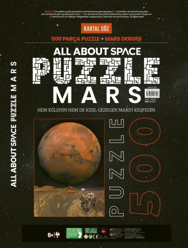 500 Parça Mars Puzzle & Mini Mars Dergisi