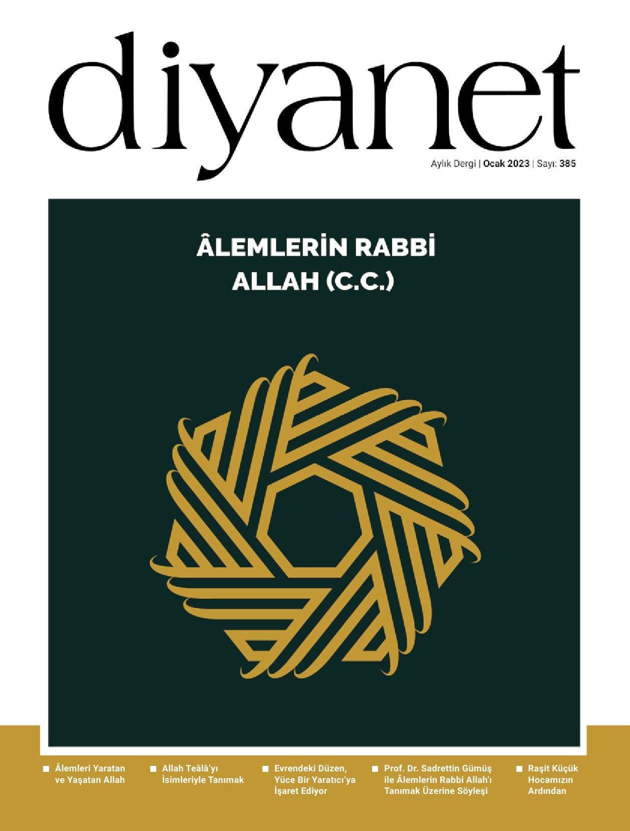 Diyanet Aylık 385.Sayı Ocak 2023