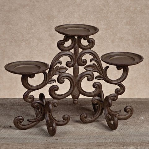Acanthus 3-Light Candleho