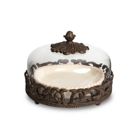 Acanthus Pie Plate With D