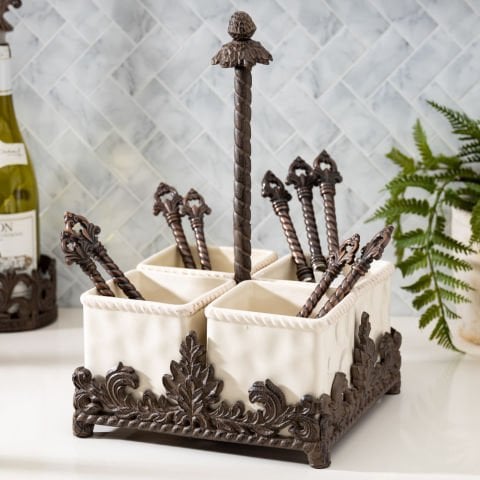 Acanthus Ceramic Flatware Cadd
