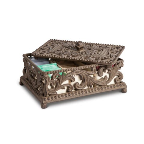 Acanthus Tea Box, 5 Ceramic Ho