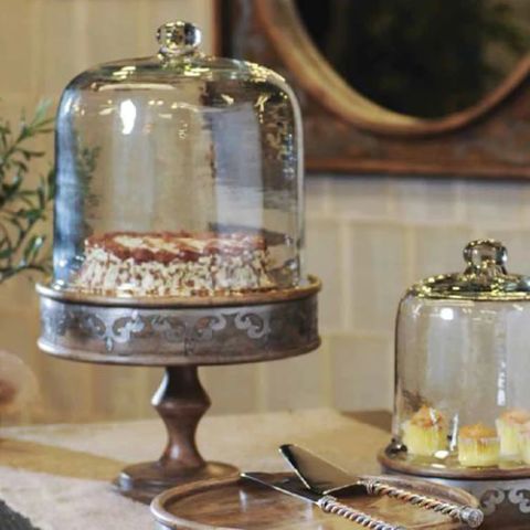 Wood/Metal Cake Pedestal
