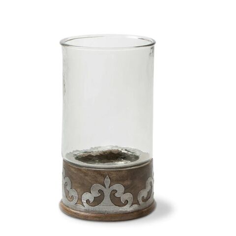 Wood Metal Candleholder