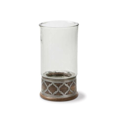 Wood Metal Candleholder