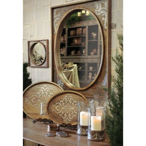Wood Metal Candleholder