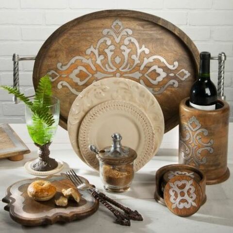 Dia Wood Ogee-G Lazy Susan