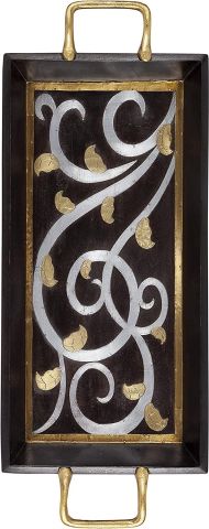 Rectangl Wood Tray w/Handle