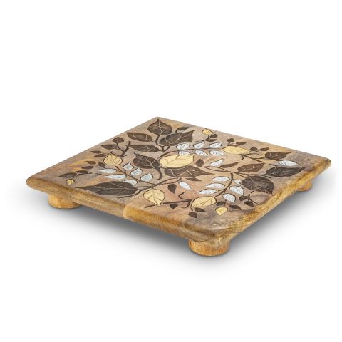 Inlay/Laser leaf Trivet