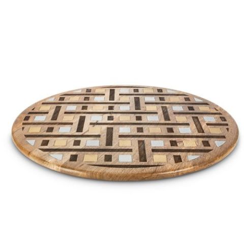 Inlay/Laser Weave Lazy Susan