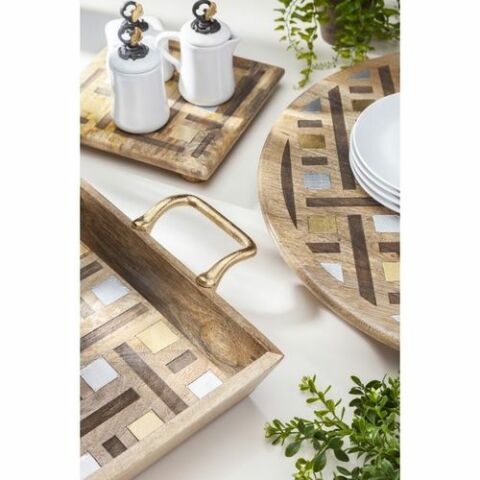 Inlay/Laser Weave Sqr Trivet