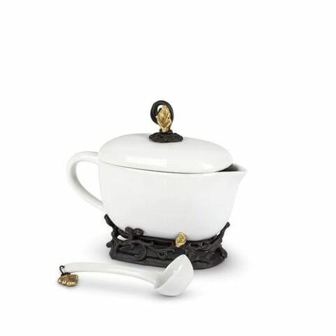 Sauce Boat w/Ladle & Base