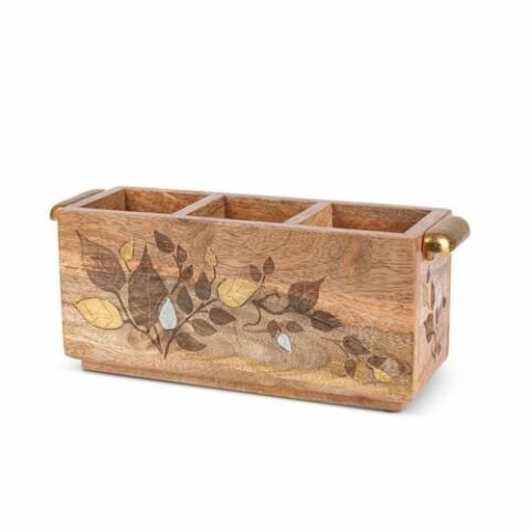 Inlay/Laser Leaf Flatwre Caddy