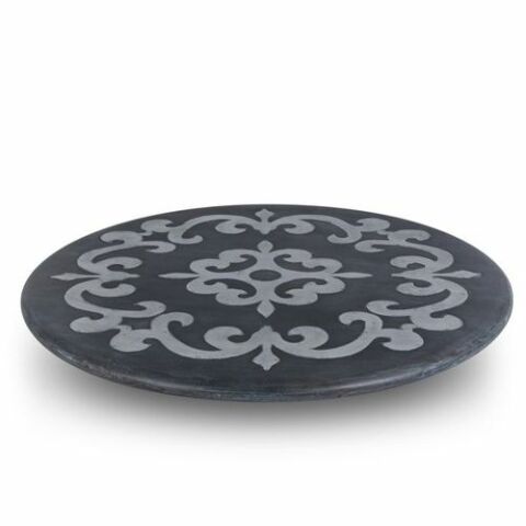 Wood/Inlay Lazy Susan