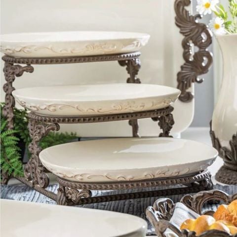 Acanthus 3-tier Platter Server