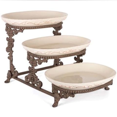 Acanthus 3-tier Platter Server