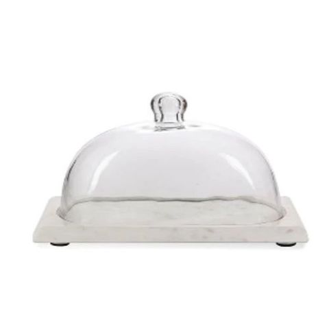 Marble Server with Glass Dome