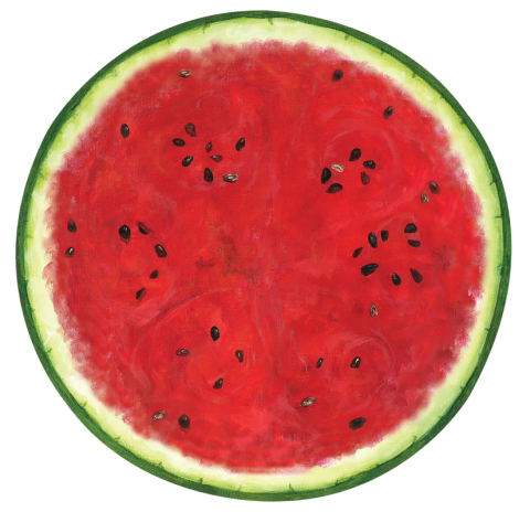 Die Cut Watermelon Placemat - 12 Sheets
