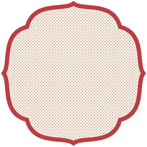 Die Cut Red Swiss Dot Placemat - 12 Sheets